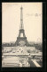 AK Paris, La Tour Eiffel, Eiffelturm Mit Kutschen Und Wasser  - Autres & Non Classés