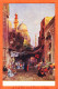 31969 / ⭐ Künstler-AK Carl WUTTKE R-133 ◉ Une Rue Au CAIRE ◉ Street In CAIRO 1905s ◉ RÖMMLER & JONAS Lithographie  - Le Caire