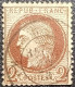 FRANCE Y&T N°51a Cérès 2c Brun-rouge Foncé. Oblitéré CàD - 1871-1875 Ceres