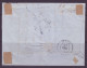 FRANCE 1853-1860 Stamp 20c Bleu YT N°14 On The Cover Oblitération Etoile De Paris - 1853-1860 Napoléon III