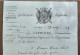 Petite Lettre à En-tête Du Capitaine De La Gendarmerie Impériale De La Sarthe En 1812 - Dokumente