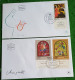 4 Enveloppes 1er Jour Israël / Chagall - Lettres & Documents