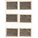 NOTGELD - ASCHERSLEBEN - 9 Different Notes - 25 & 50 & 75 Pfennig - Color - 1921 (A069) - Lokale Ausgaben