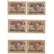 NOTGELD - AVENTOFT - 6 Different Notes - VARIANTE Drapeau Color - 1921 (A083) - [11] Local Banknote Issues