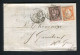 Superbe Lettre De Toulouse Pour Saint Gaudens ( 1876 ) Avec Les N° 38 & 54 - 1849-1876: Klassik