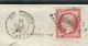 Superbe Lettre De Toulouse Pour Saint Gaudens ( 1859 ) Avec Un N° 17A - 1849-1876: Période Classique