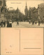 Ansichtskarte München Marienplatz - Belebt, Cafe Perzel 1917 - Muenchen