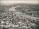 Ansichtskarte Köln Luftbild Innenstadt V. Flugzeug Aus, Rhein 1950 - Köln