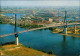Hamburg Köhlbrandbrücke Vom Flugzeug Aus, Hafen Luftaufnahme 1976 - Other & Unclassified