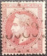 FRANCE Y&T N°32a Napoléon 80c Rose Carminé. Oblitéré Losange G.C. N°3989 Tournan-en-Brie - 1863-1870 Napoleon III Gelauwerd