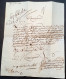 1816 Lettre Noblesse Française émigrée à BADEN?ALLEMAGNE (révolution Française) Posté à 67/BARR (Bas-Rhin)>passeport - 1801-1848: Precursors XIX