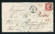 Superbe Lettre De Villeneuve Sur Lot Pour Philadelphie ( Etats-Unis 1860 ) Avec Un N° 17A - 1849-1876: Période Classique