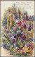 Many Happy Returns - Cottage Garden, C.1920 - Tuck's Oilette Postcard - Anniversaire