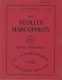 LES FEUILLES MARCOPHILES  Scan Sommaire N° 187 - French