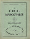 LES FEUILLES MARCOPHILES  Scan Sommaire N° 188 - French