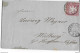 Reutlingen To Weilburg Michel 19yb 900 Euros Fahrend Postamt Cancel 1862 (I Guess It Is Not 19xb 5000 Euros) - Covers & Documents