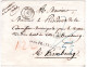 Frankreich 1855, Porto Brief V. Bar-Le-Duc N. Hamburg M. L1 A.U.UEB FRANKREICH - Préphilatélie