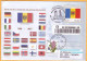 2017  Moldova Diplomatic Relations. Moldova, Italy.  Flags. 25 Years. Special Cancellations. - Moldova