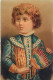 Véritable Chromolithographie : PORTRAIT DE L'ENFANT A L'EVENTAIL. - Andere & Zonder Classificatie