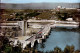 BARRAGE DE GENISSIAT  ( AIN )  VUE D ' ENSEMBLE . BATIMENT ADMINISTRATIF ( DISCRET PLI EN HAUT A DROITE ) - Génissiat