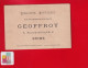 REIMS Librairie Papeterie GEOFFROY Place Royale Chromo Pierrot Ivresse Alcoolisme " Union Fait Force " Testu Massin - Other & Unclassified