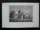 Original Print Engraving Stahlstich Kirche. Pötnitz: Mildensee Dessau-Roßlau Sachsen-Anhalt  Deutschland - Estampes & Gravures