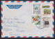 Mozambique: Airmail Cover To Switzerland, 1963, 4 Stamps, Water Skiing Lady, Military, Horse Statue (discolouring) - Mozambique