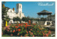 86 - Châtellerault - L'église Saint Jean Baptiste Et Le Kiosque à Musique, Boulevard Blossac - Chatellerault