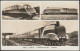 The LNER Coronation Train, 1942 - Valentine's RP Postcard - Trains