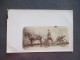 CPA CARTE PHOTO ATTELAGE  TRANSPORT PERSONNE - Photographs