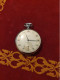 Ancienne Montre à Gousset Zénith,  Acier Chromé,  Art Déco - Horloge: Antiek