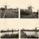 4 Photos -  PAYS - BAS   -   MOULINS  De  KINDERDIJK  -  Aout  1959 . - Places