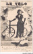 CAR-ABCP7-0580 - CYCLISME - LE VELO - JOURNAL DES SPORTS  - Cyclisme