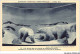 CAR-ABCP6-0509 - OURS - EXPOSITION COLONIALE INTERNATIONALE - PARIS - OURS BLANCS DANS UN PAYSAGE DU GROENLAND ORIENTAL - Bears