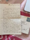 Delcampe - 10 Lettres, Enveloppes Et Oblitérations, Différentes, De Bureaux Parisiens. Destinataire Connu, Une Signature Notable - 1877-1920: Periodo Semi Moderno