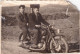 Old Real Original Photo - 2 Men On An Old Motorbike - Ca. 12.5x8.5 Cm - Anonyme Personen