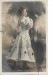 CP Artiste Comédienne Delny Robe Paillettes Dorées Wasseiges 1906 Timbre Fiscal Taxe - Artisti