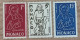 Monaco - YT N°402 à 404 - En L'honneur De Saint Jean Baptiste De La Salle - 1954 - Neuf - Unused Stamps