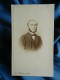 Photo CDV Bodinier  Nantes  Portrait Homme  Gros Favoris  Sec. Emp. CA 1865 - L445 - Oud (voor 1900)