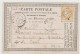 Carte Postale DeRoulans Pour Combottes ( Marchaux ) - Tàd Type 17 Du 17 Octobre 1874 - GC 3226 Sur Cérèe 15c Bistre - 1849-1876: Klassieke Periode