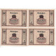 NOTGELD - GLATZER - 4 Different Notes - 1921 (G041) - Lokale Ausgaben