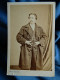 Photo CDV Bazelais Nantes  Homme Portant Un Manteau  Mains Dans Les Poches De Son Pantalon Sec. Emp. CA 1860-65 - L445 - Anciennes (Av. 1900)