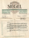 FRANCE ANNEE 1924/1926 N°192 PERFORE ETABLISSEMENT SIEGEL 26 VIII 1925 FACTURES + CORRESPONDANCES TB  - Lettres & Documents