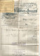 FRANCE ANNEE 1907 N°137 PERFORE S & A SIEGEL & AUGUSTIN 3 9 1919 OBLIT. KRAG 4 LIGNES + 1 FACTURE TB  - Brieven En Documenten