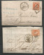 FRANCE ANNEE 1862  LOT DE 3 PLIS TP N° 31  SUR LETTRES TB - 1863-1870 Napoleon III With Laurels