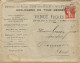 FRANCE ANNEE 1906 N°135 PERFORE VF VENOT FRERES & Cie 1 JUIL 1911 + 1 FACTURES ET 1 AVOIR TB  - Briefe U. Dokumente