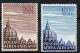 1953 Vaticano Aerea Cupola N. 22 - 23 Integri MNH** Sassone 130 € Centrati - Luchtpost