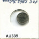 10 CENT 1962 NETHERLANDS Coin #AU339.U.A - 1948-1980: Juliana