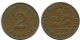 2 PFENNIG 1950 F WEST & UNIFIED GERMANY Coin #AD858.9.U.A - 2 Pfennig