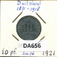 10 PFENNIG 1921 GERMANY Coin #DA656.2.U.A - 10 Renten- & 10 Reichspfennig